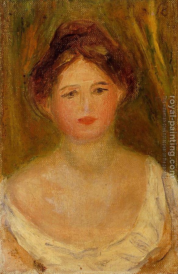 Pierre Auguste Renoir : Portrait of a Woman with Hair Bun
